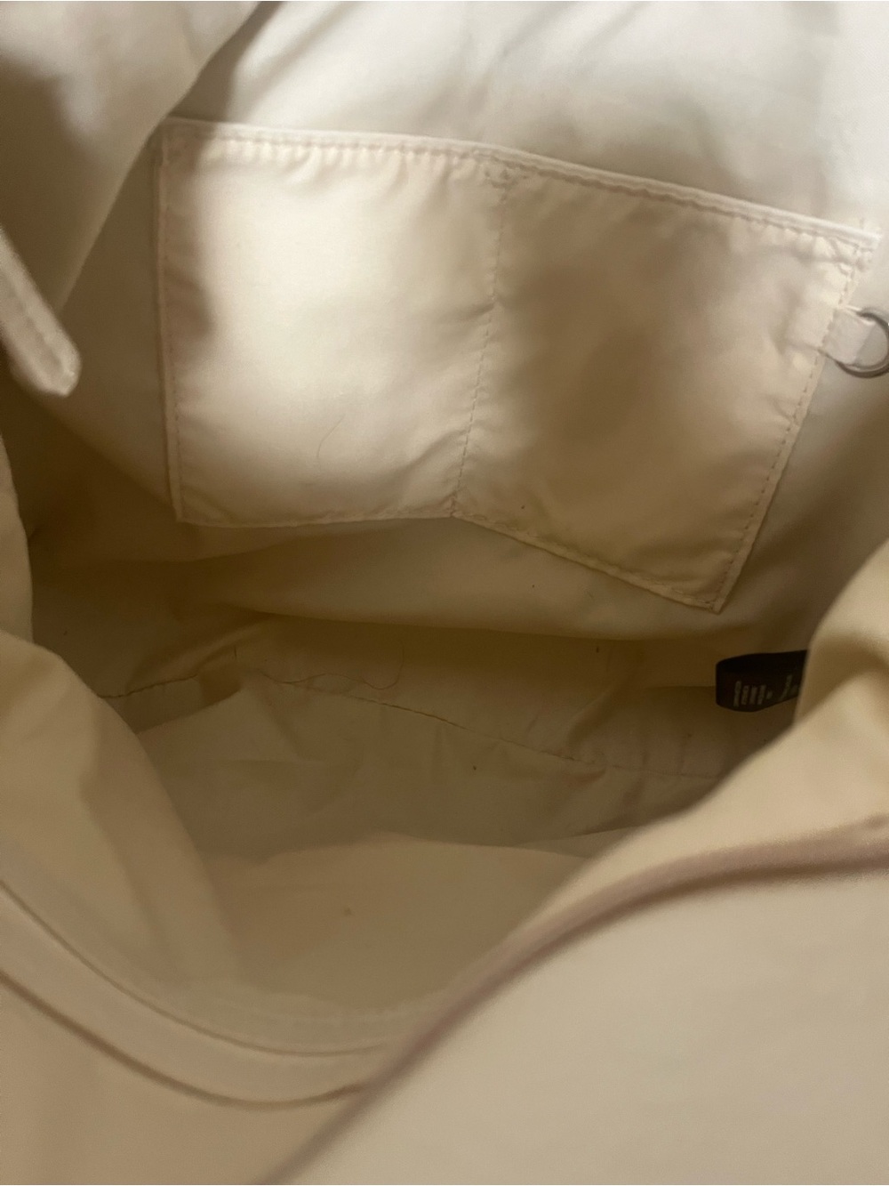 Urban Originals Cream Vegan Leather Tote Bag Large Slouchy Pocket Purse - Picture 10 of 13